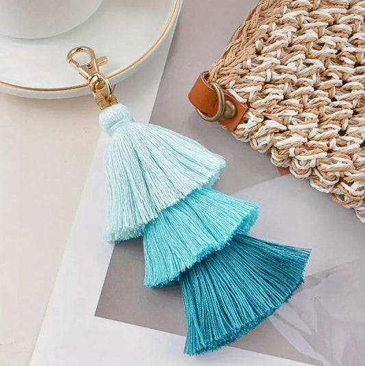 Boho Tassel Gradient Bag Charm