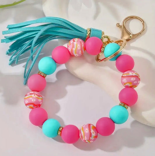 Bohemian Silicone Bead Bag Charm