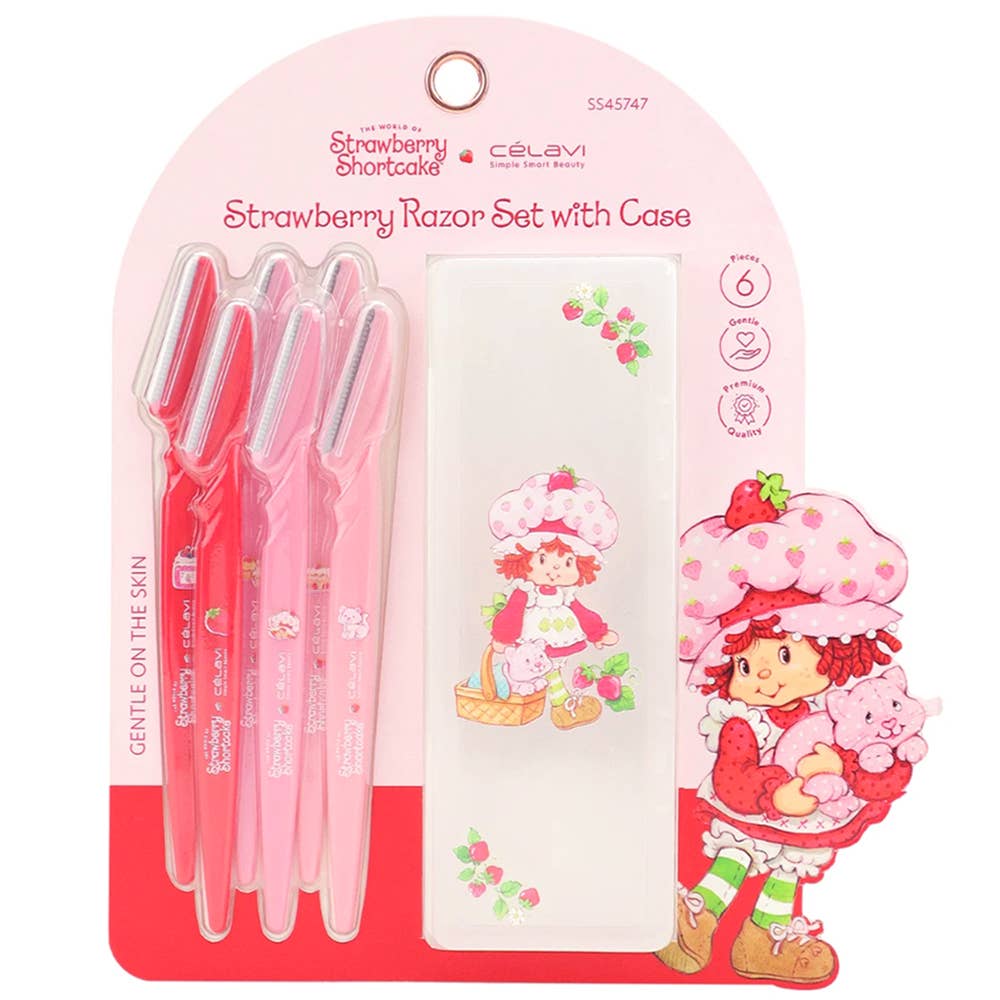 Strawberry Shortcake 6 pc Razor Set with Case