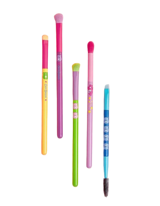 Care Bear Makeup Brush Set w Pink Bear Bag