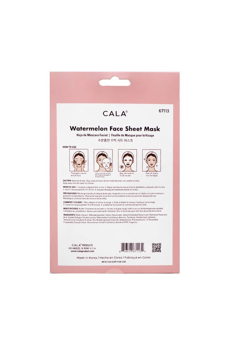 Watermelon 5 Sheet Face Mask