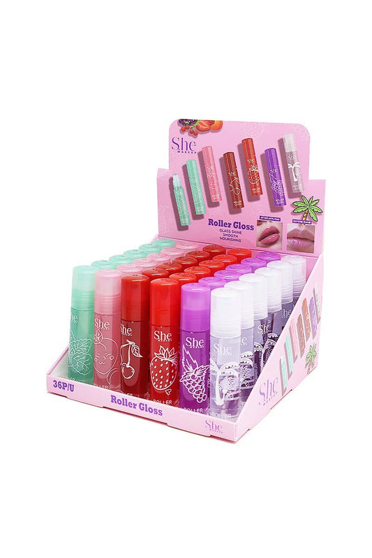 Bulk - Fruity Lip Roller Gloss - 36