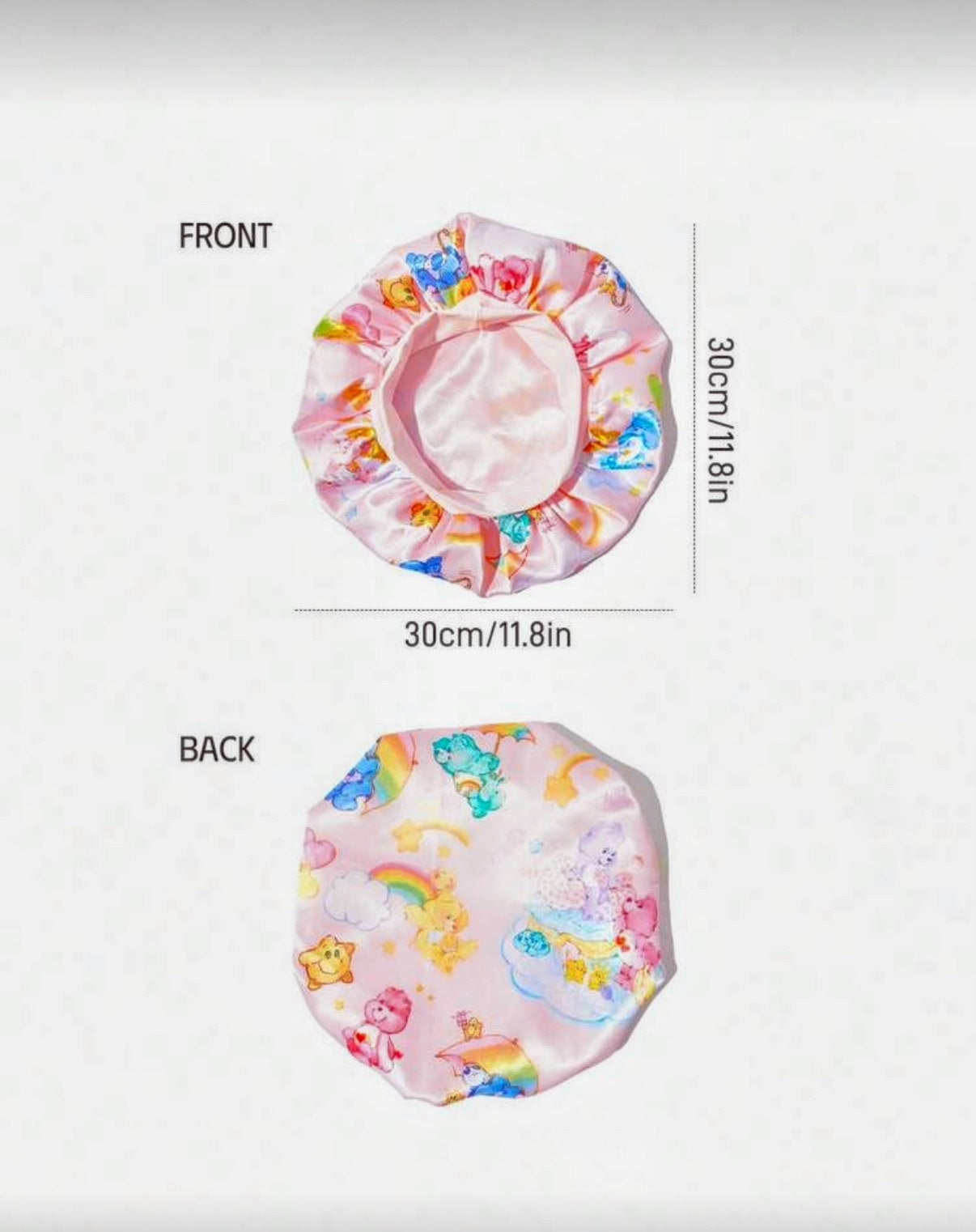 Care Bears Pink Heart & Rainbow Cloud Double-Layer Hair Care Cap