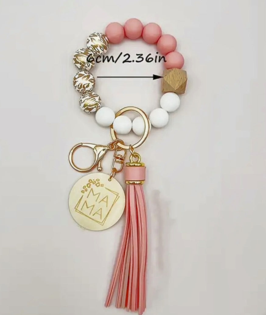 Beaded Wristlet Bag Charm