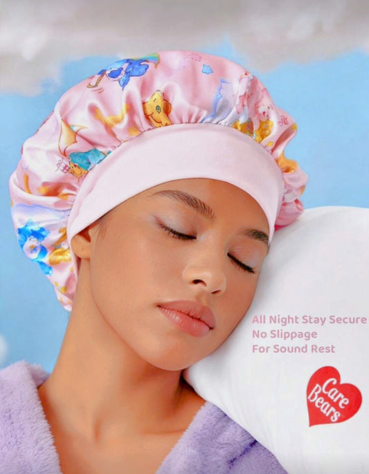 Care Bears Pink Heart & Rainbow Cloud Double-Layer Hair Care Cap