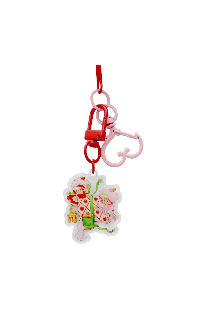 Celavi Strawberry Shortcake 2 pcs mini tweezer set with Keychain