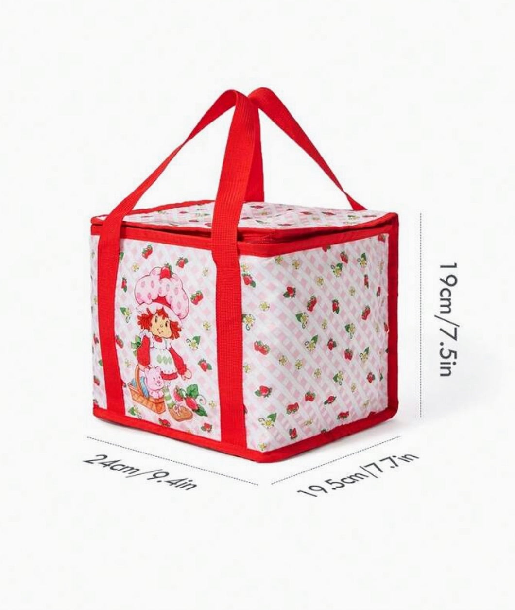 Cooler Bag β Strawberry Shortcake (Red & White) π