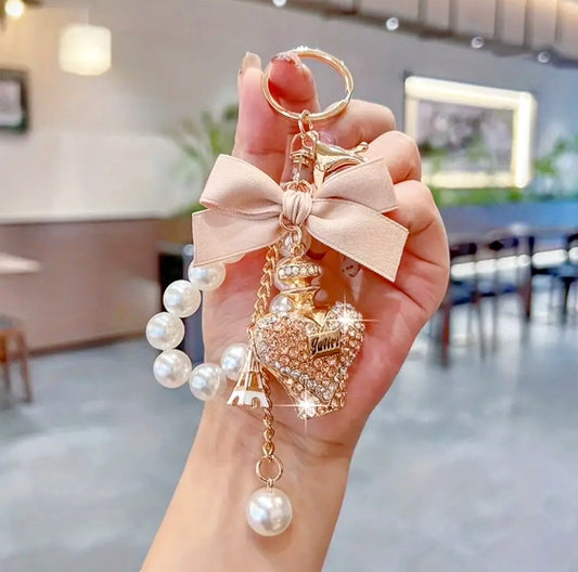 Single Rhinestone Bottle Bag Charm