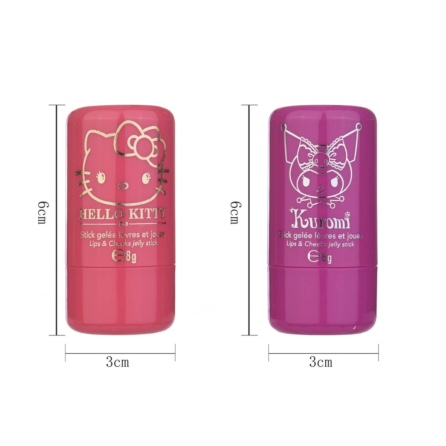 Hello Kitty and Kuromi Jelly Stick for Lips and Cheeks