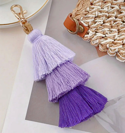Boho Tassel Gradient Bag Charm