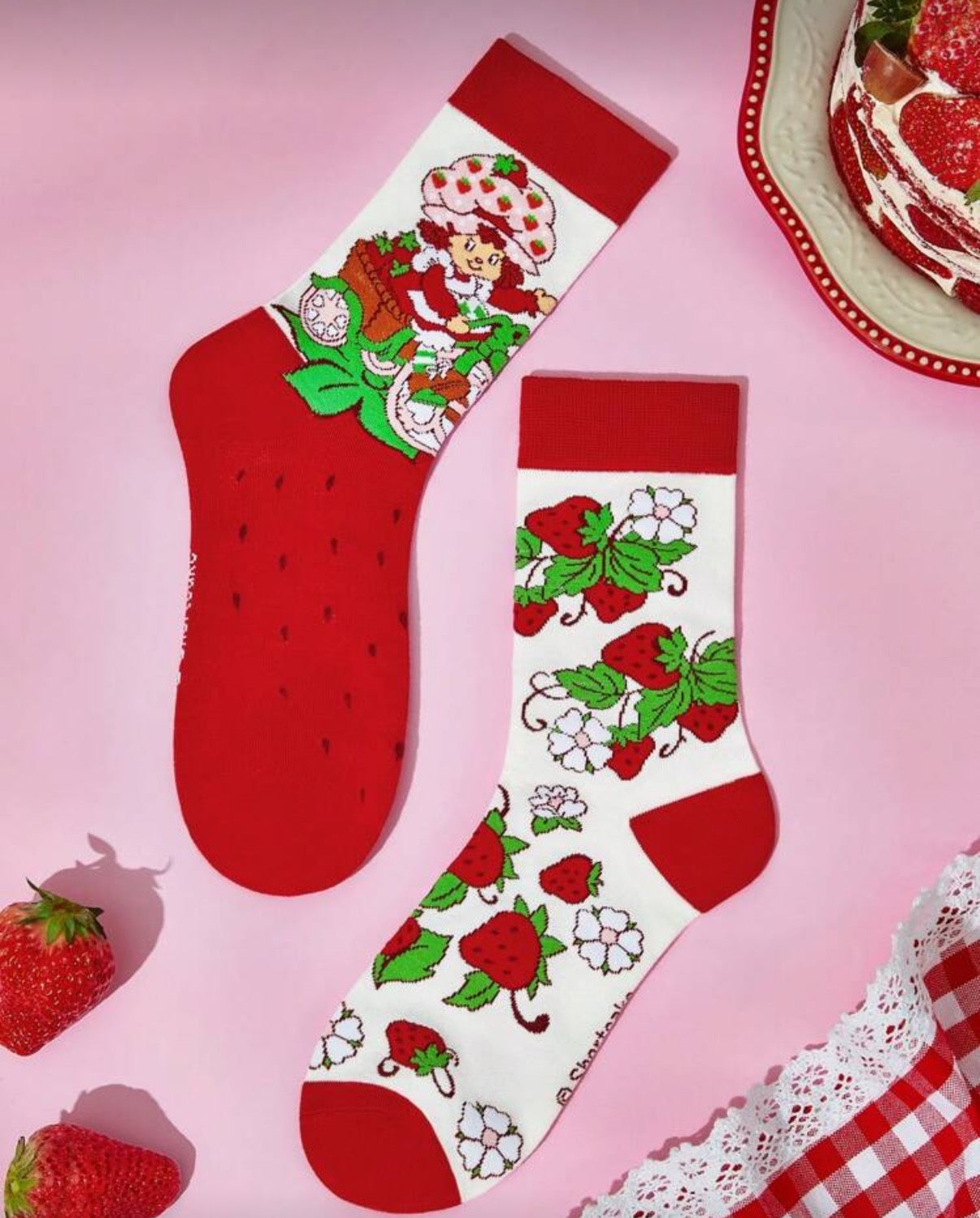 Strawberry Shortcake Socks