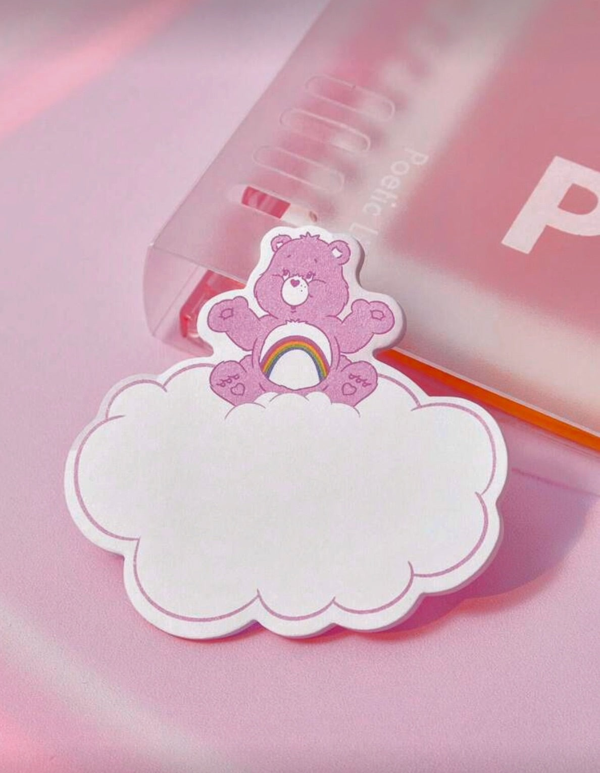 Care Bears 60-Sheet Pink Heart-Shaped Sticky Notes