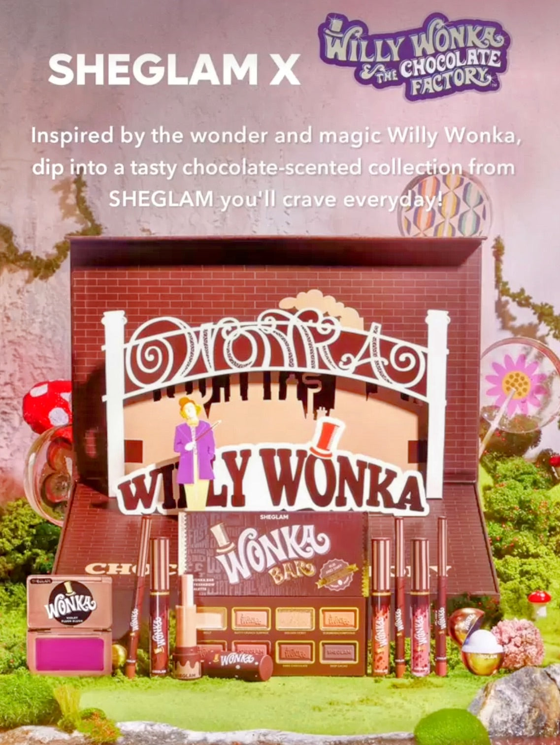 Willy Wonka Chocolate Bar Eyeshadow Palette