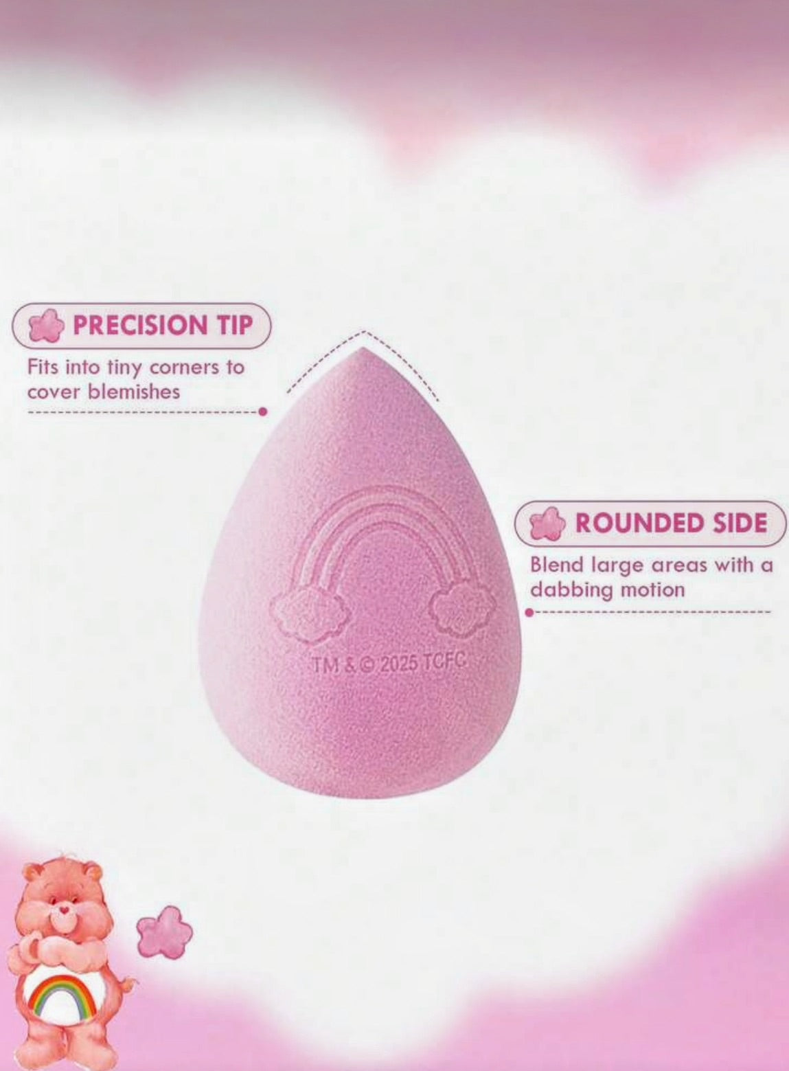Care Bears 5-Piece Makeup Sponge Set
