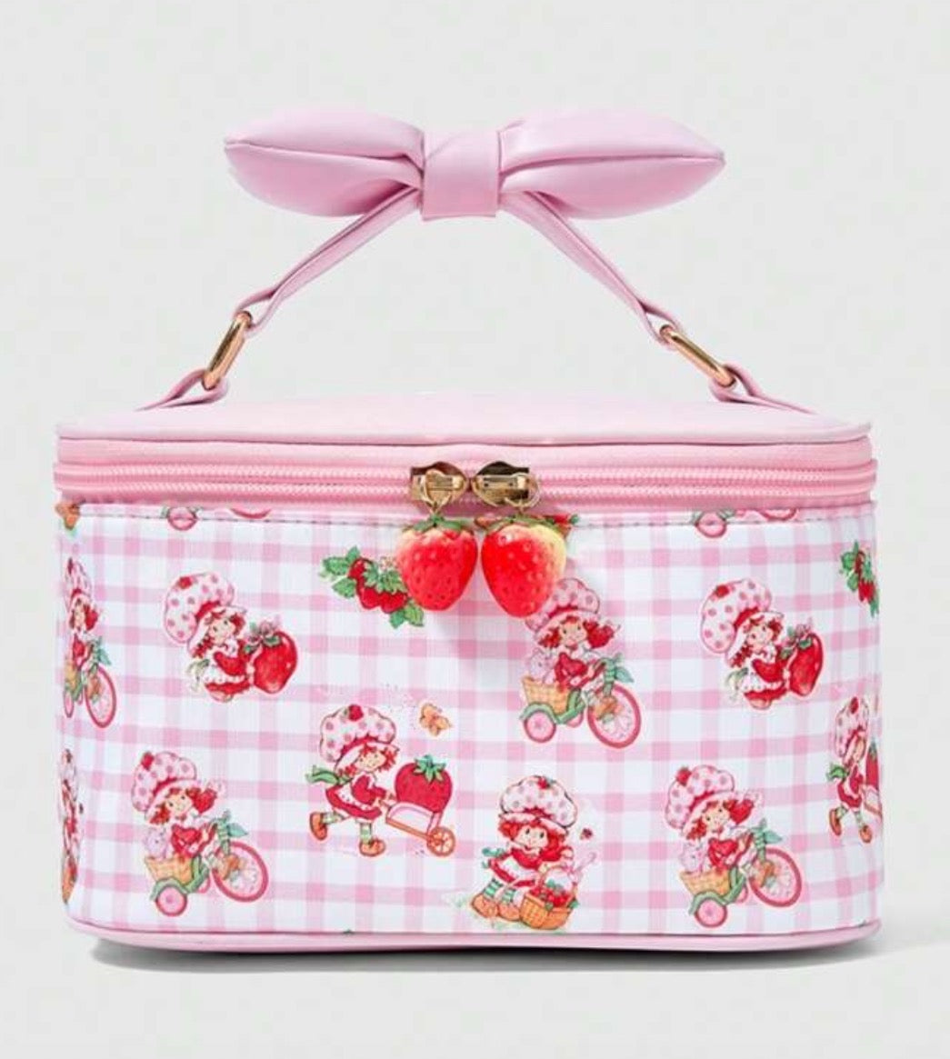 Strawberry Shortcake Blue Makeup Bag