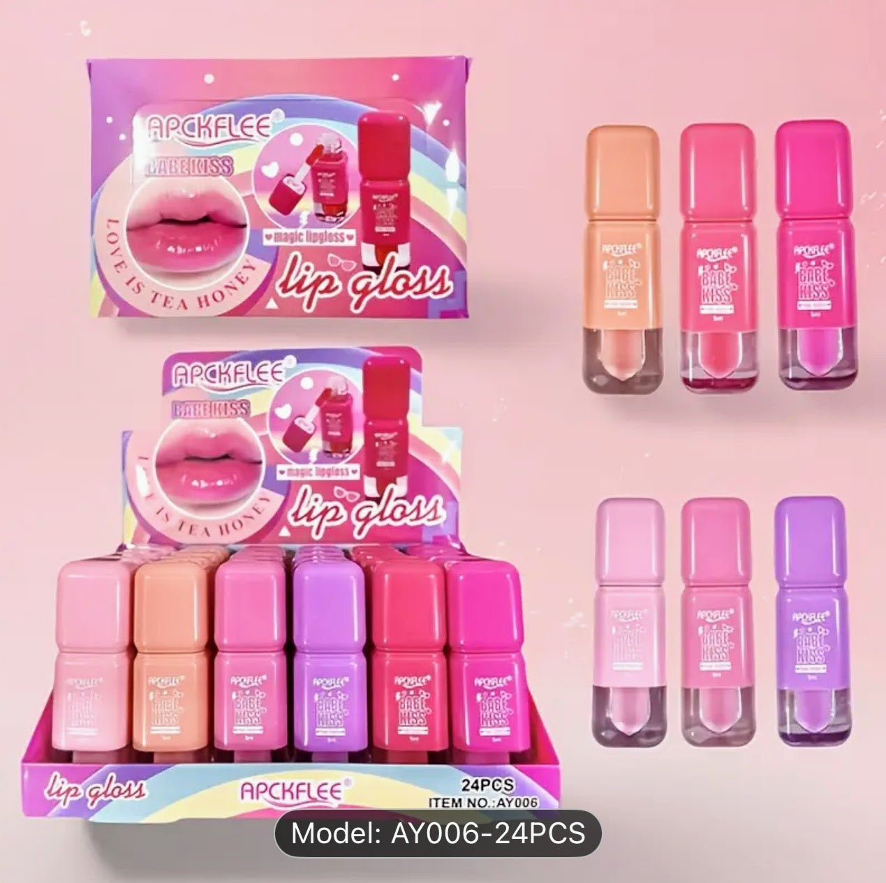 Lip Gloss – Cute Square Cap Collection