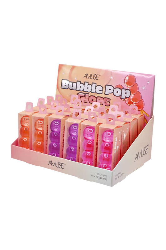 Bulk - Bubble Pop Clear Gloss 24 pcs