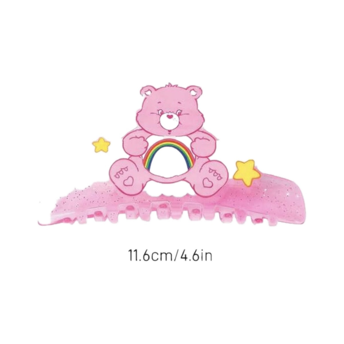 Care Bears pink hair claw clip 11.6 cm size