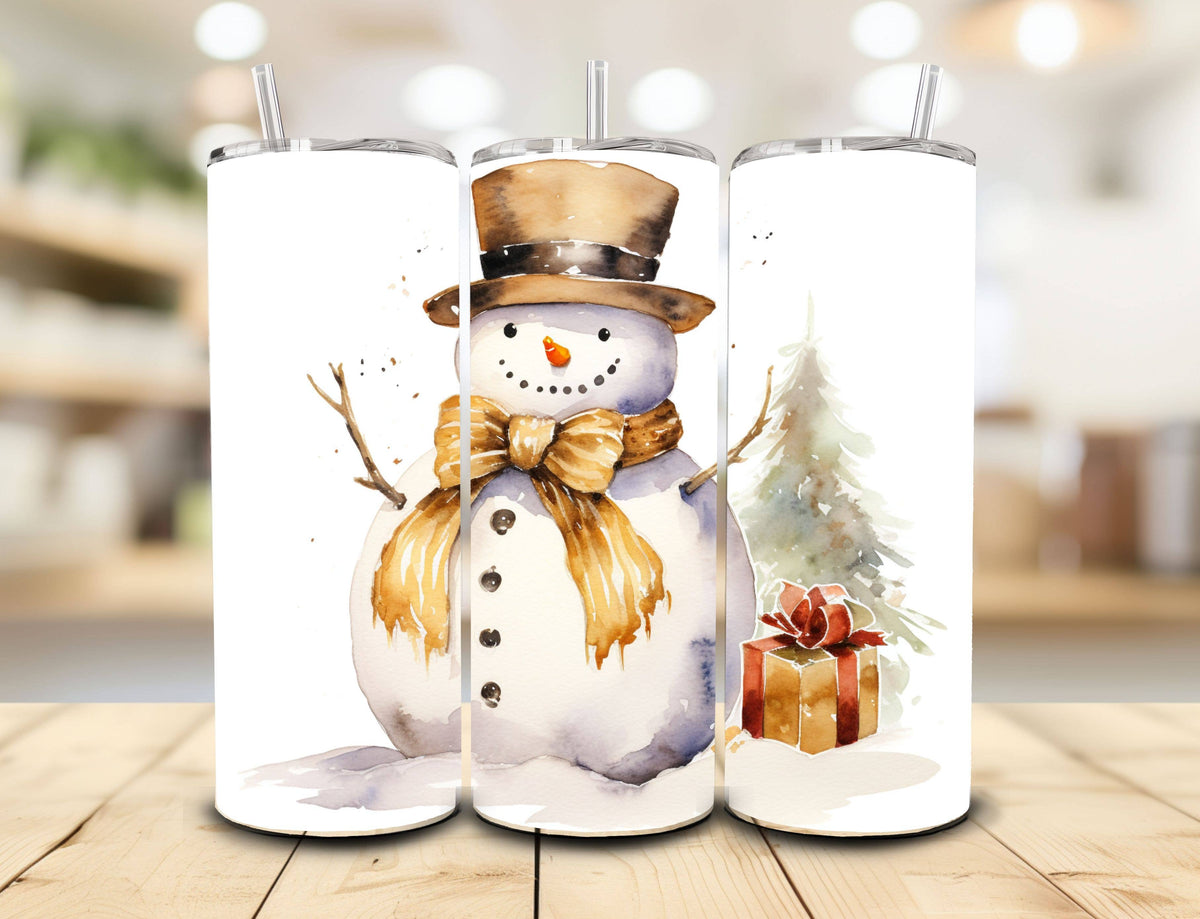 Snowman Tumbler, 20oz. Stainless Steel