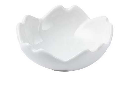 White sakura ceramic dish
