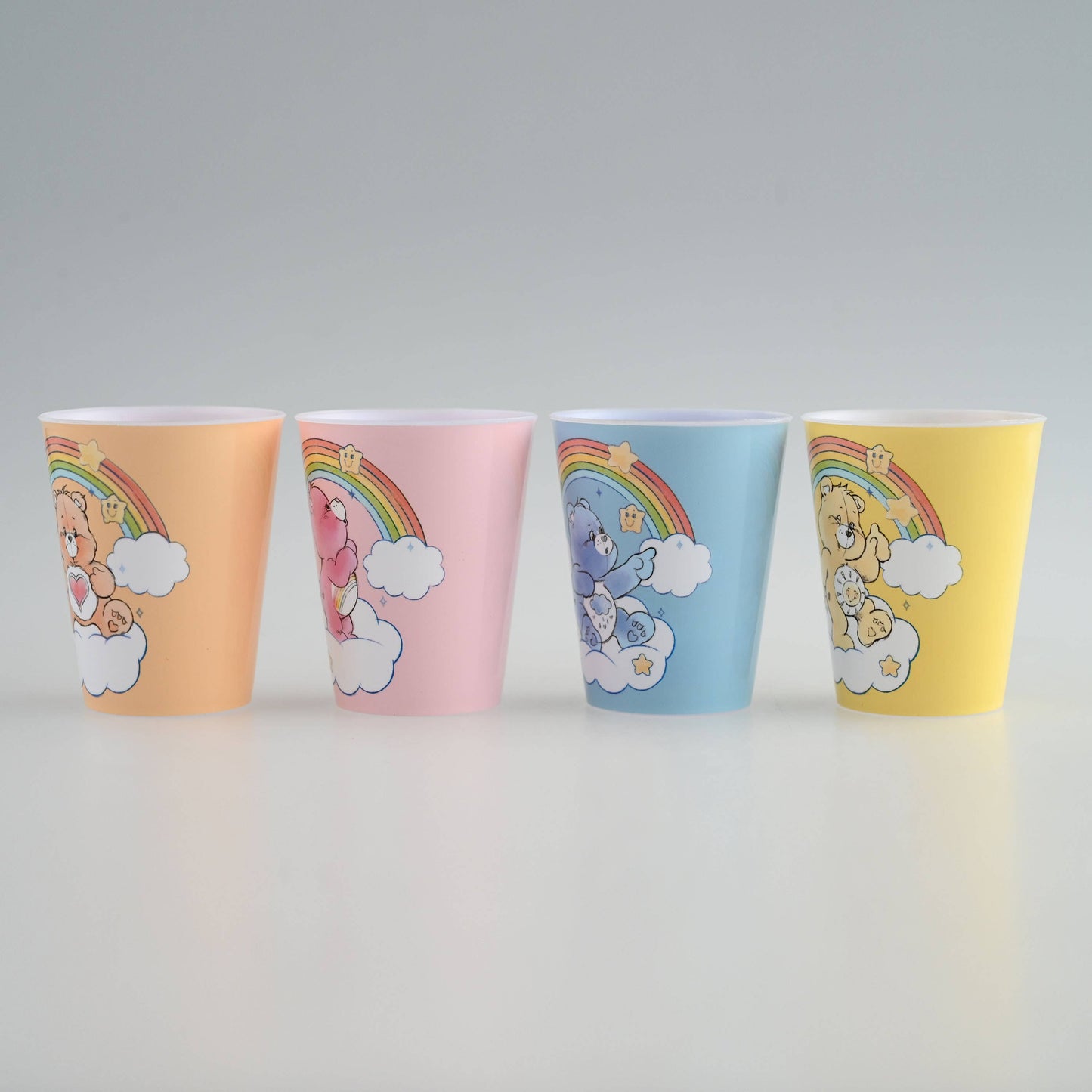 Care Bears Rainbow Set 4pc 1.5oz Plastic Mini Cup