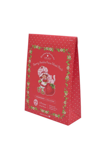 Strawberry Shortcake  - Strawberry + Collagen Sheet Mask - 5 pcs Set