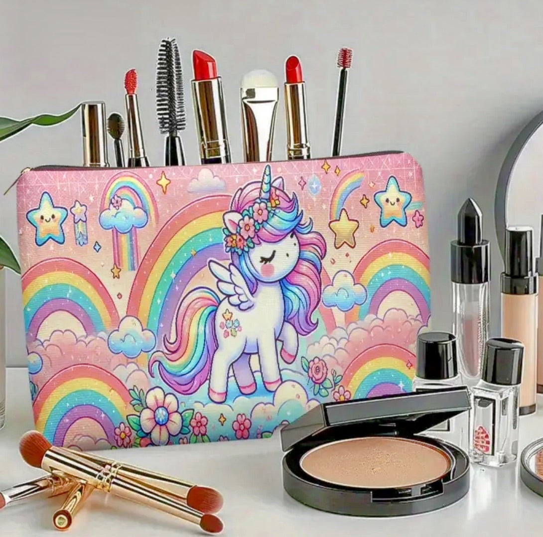 Rainbow Unicorn Makeup Bag