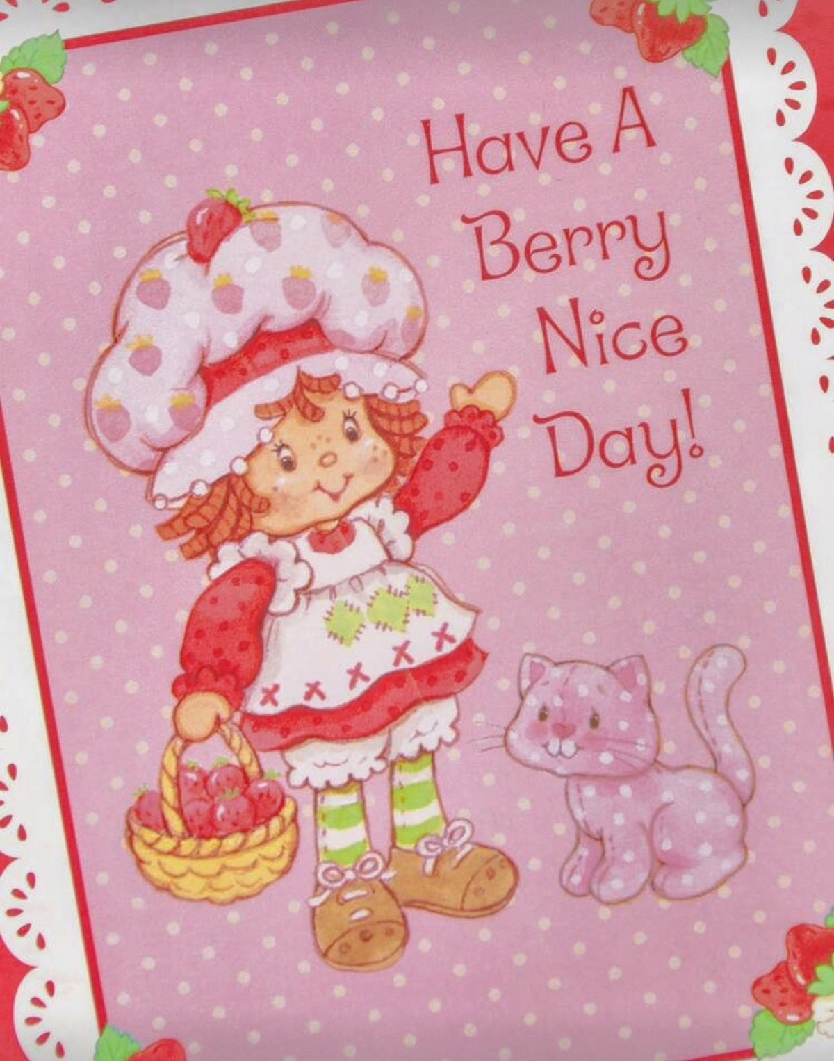 Strawberry shortcake notepad