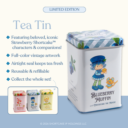 COMING SOON!  Blueberry Muffin™ Tea Tin