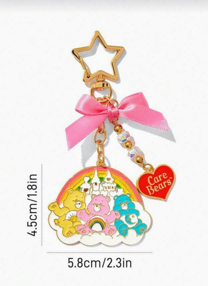 Care Bears Bag Charm – Rainbow & Care Bear Castle