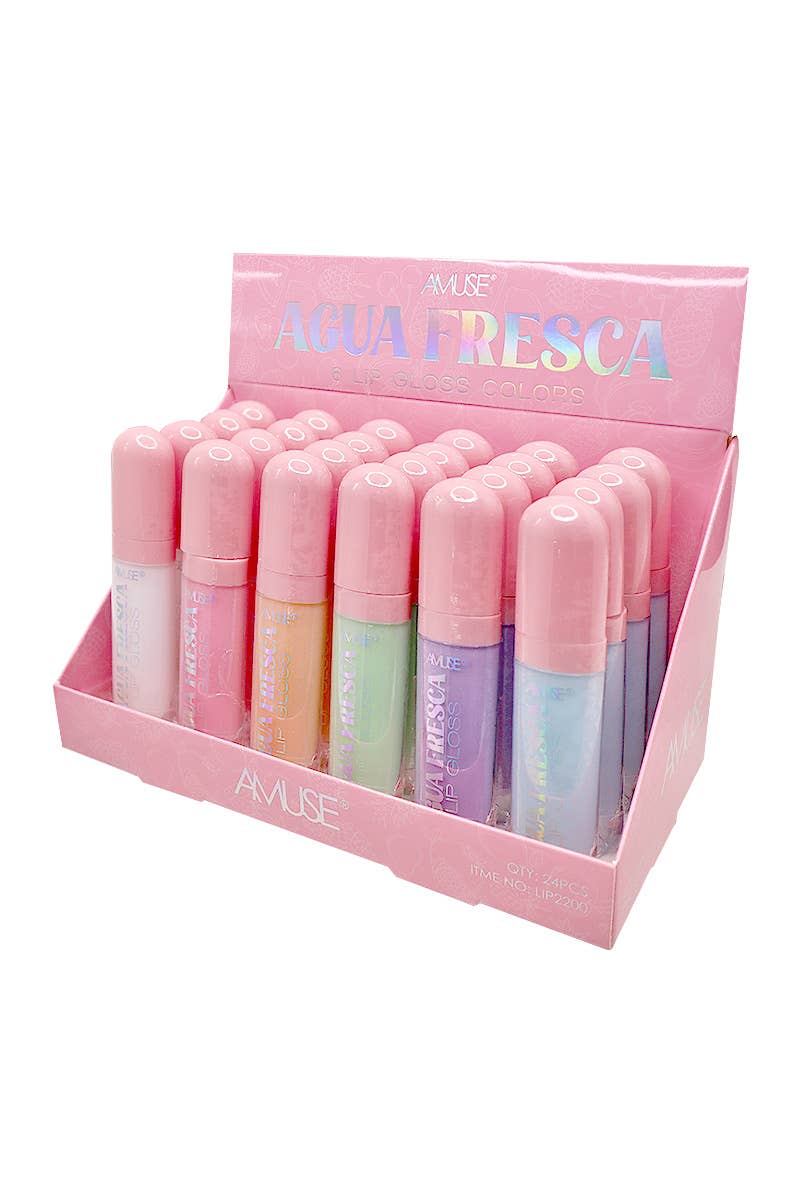 Bulk - AMUSE Agua Fresca Lip Gloss - 24 pcs