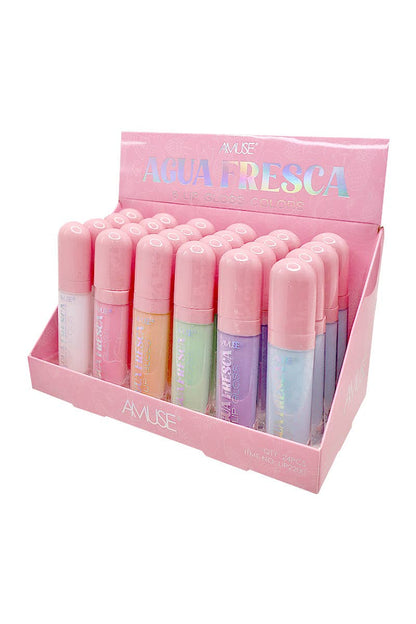 Bulk - AMUSE Agua Fresca Lip Gloss - 24 pcs
