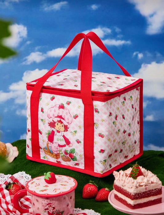 Cooler Bag – Strawberry Shortcake (Red & White) 🍓