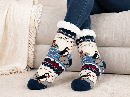 Puffin Winter Socks