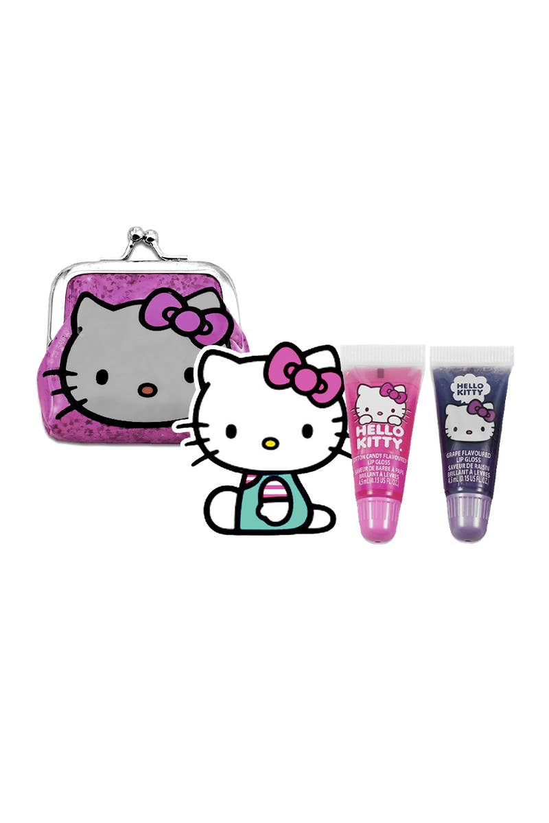 Hello Kitty 2pc Lip Gloss & Coin Purse