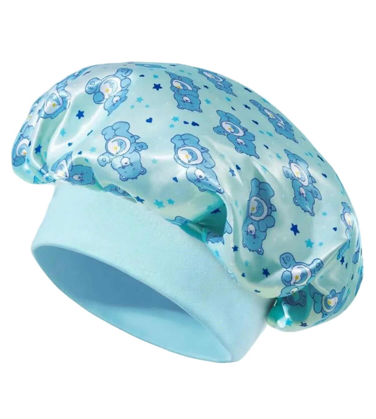 Blue Care Bears Satin Bonnet