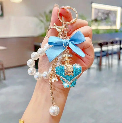 Single Rhinestone Bottle Bag Charm