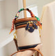 Adorable Cylinder Bucket Handbag with Scarf