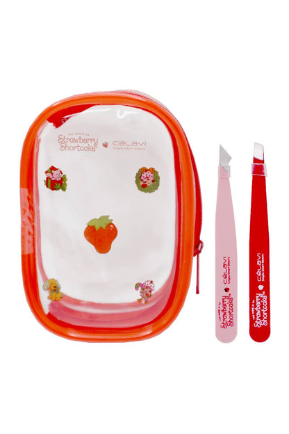 Celavi Strawberry Shortcake 2 pcs mini tweezer set with Keychain