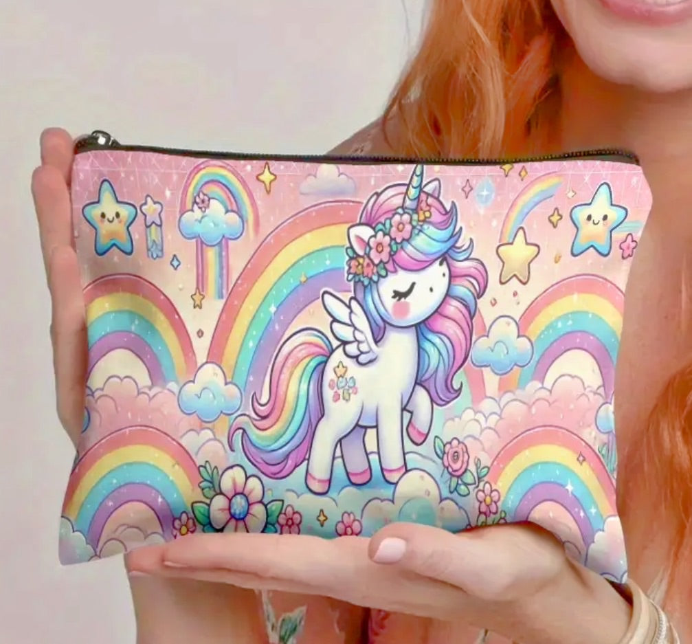 Rainbow Unicorn Makeup Bag