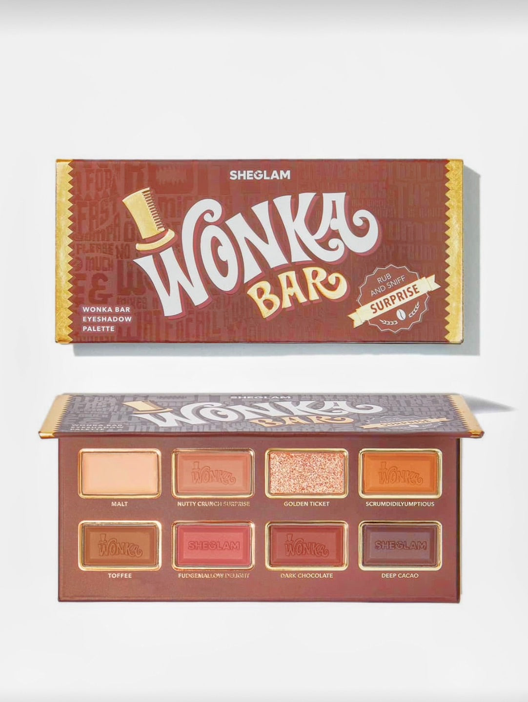 Willy Wonka Chocolate Bar Eyeshadow Palette