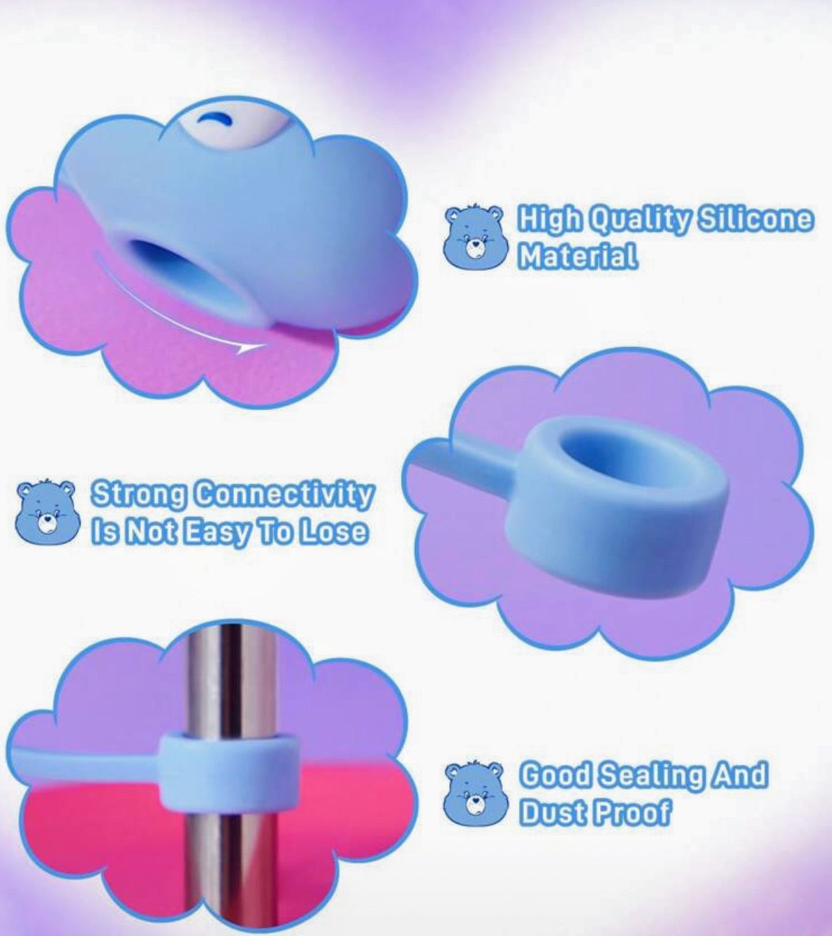 Care Bears - Tumblers Straw Caps