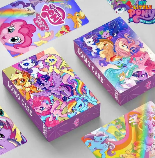 My Little Pony Holographic Flashcard Box – 30 Double-Sided Mini Cards