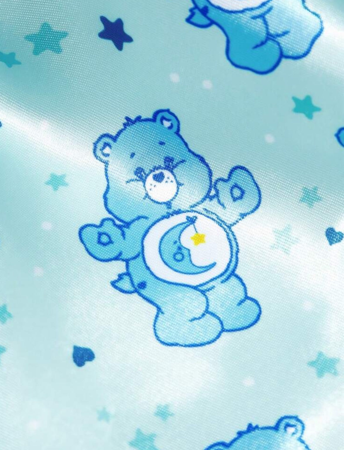 Blue Care Bears Satin Bonnet