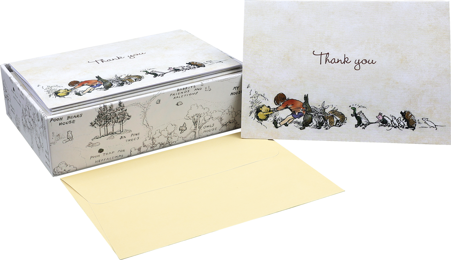 Pooh Bear Thank You Notes