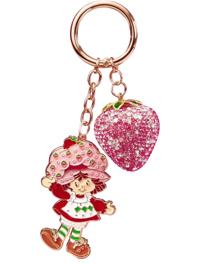 Shortcake Rhinestone Bag Charm & Keychain 🍓