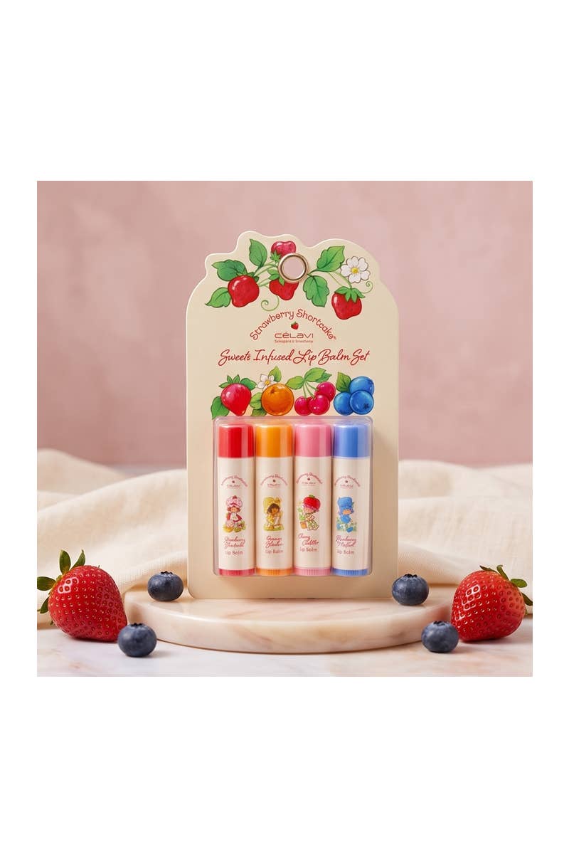 Shortcake 4 Piece Lip Balm Set