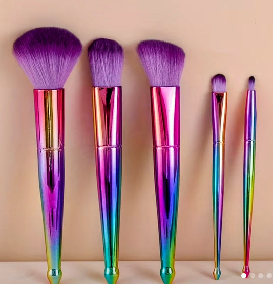 High-End 5-Piece Makeup Brush Set