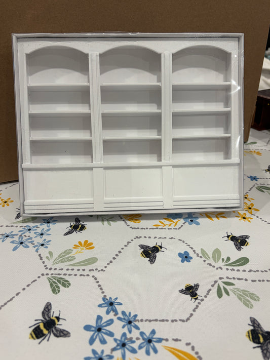 1:12 Scale Miniature Wall Display Shelving Unit