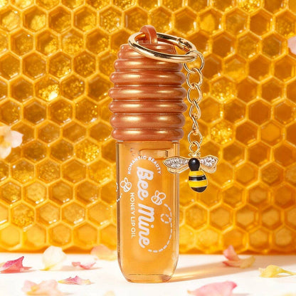 Bee Mini Honey Lip Oil Keychain